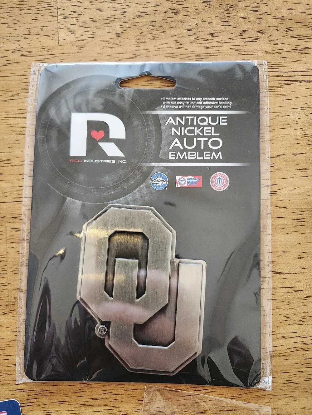 Oklahoma Car Coasters, Emblem Decal & Key Ring Set
